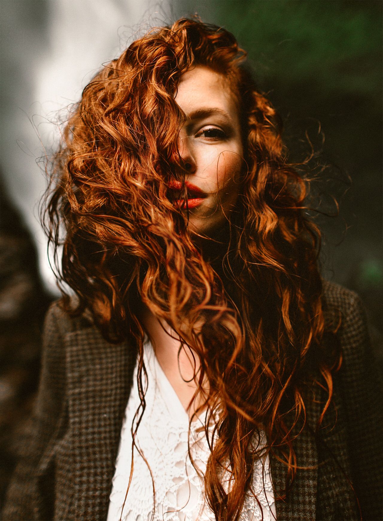 Redhead curly