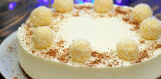 Кокосовий торт Сніговий пух без випічки — божественний десерт