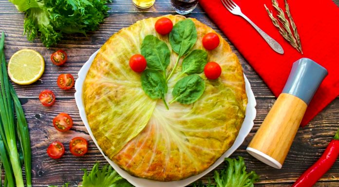Капустяний пиріг Листковий голубець - нереальна смакота