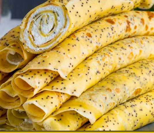 Макові млинці з лимонним ароматом — шалено смачний десерт
