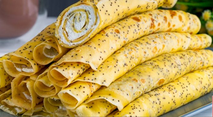 Макові млинці з лимонним ароматом — шалено смачний десерт