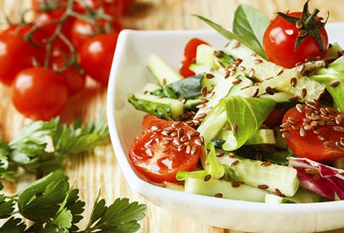Flax seeds salad