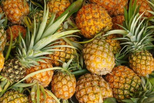 Some pineapples.