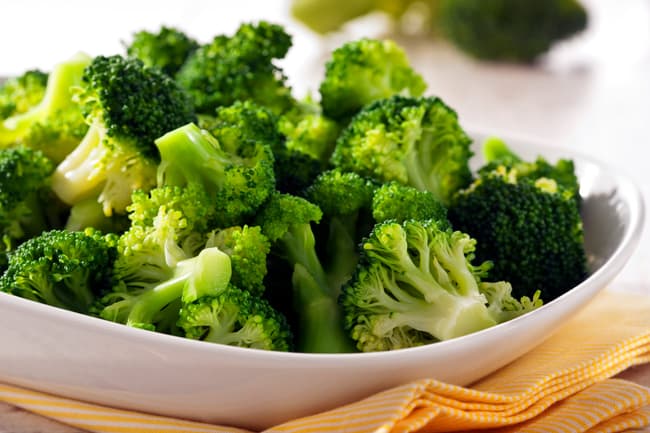 photo of steamed broccoli