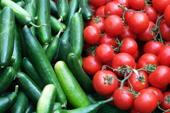 Tomato + Cucumber = Faster Spoilage